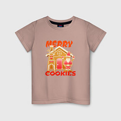 Детская футболка Рождество пряничный домик