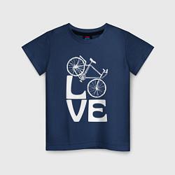 Детская футболка Любовь велосипедиста