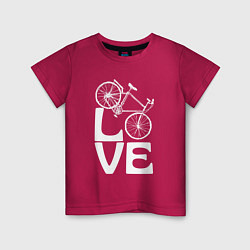 Детская футболка Любовь велосипедиста