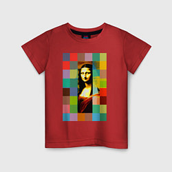 Детская футболка Мона Лиза - поп-арт - нейросеть