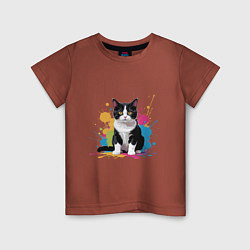 Детская футболка Кот проказник