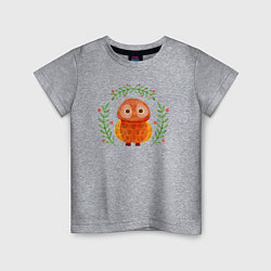 Детская футболка Осенняя совушка