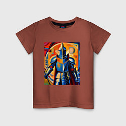 Детская футболка Средневековый рыцарь в доспехах
