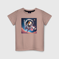 Детская футболка Собака в космосе