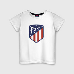 Футболка хлопковая детская Atletico Madrid FC, цвет: белый