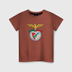 Футболка хлопковая детская Benfica club, цвет: кирпичный