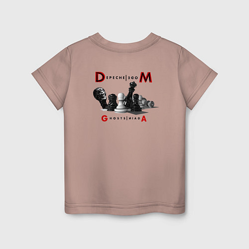 Детская футболка Depeche Mode - Ghosts Again Memento Mori / Пыльно-розовый – фото 2