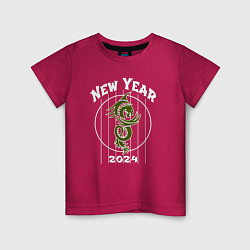 Детская футболка 2024 год деревянный дракон