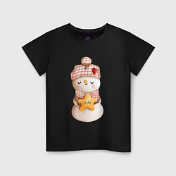 Детская футболка Милый снеговик