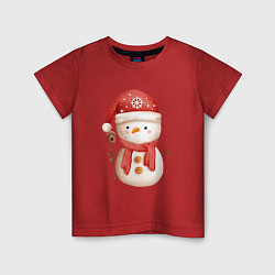 Детская футболка Маленький снеговик