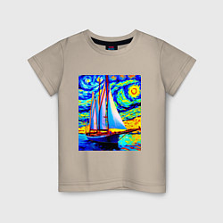 Детская футболка Парусная яхта