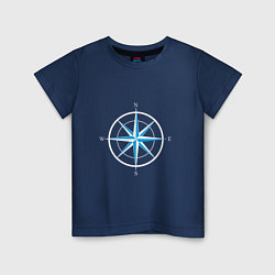 Детская футболка Роза ветров компас