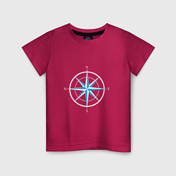 Детская футболка Роза ветров компас