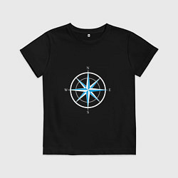 Детская футболка Роза ветров компас