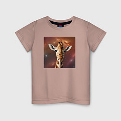 Детская футболка Космический жираф