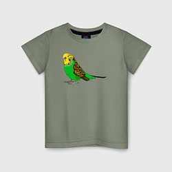 Детская футболка Красивый попугайчик