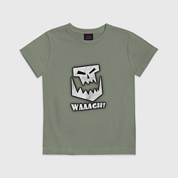 Футболка хлопковая детская Waaagh, цвет: авокадо
