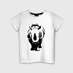 Детская футболка Носорог спереди