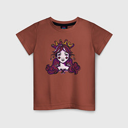 Детская футболка Принцесса витражный портрет