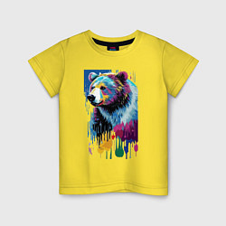 Детская футболка Color bear - painting - neural network