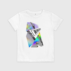 Футболка хлопковая детская Русская Кибердеревня, цвет: белый