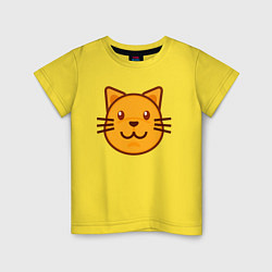 Детская футболка Оранжевый котик счастлив
