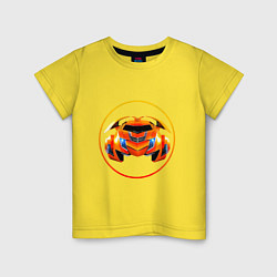 Детская футболка Orange transformer car