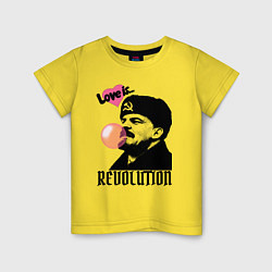 Детская футболка Ленин любовь и революция