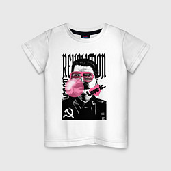 Детская футболка Сталин любовь революция и жвачка
