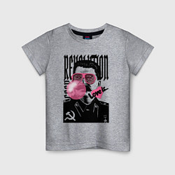Детская футболка Сталин любовь революция и жвачка