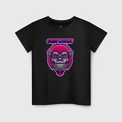 Детская футболка Purple crazy monkey