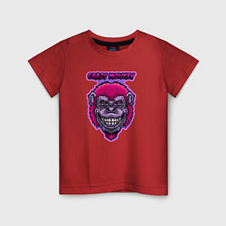 Детская футболка Purple crazy monkey