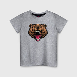 Детская футболка Устрашающий медведь