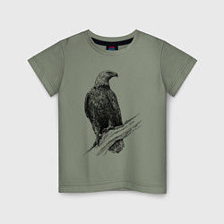 Детская футболка Орёл на ветке