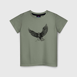 Детская футболка Орёл машет крыльями