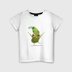 Детская футболка Счастливый огурчик