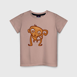 Детская футболка Удивлённая обезьянка