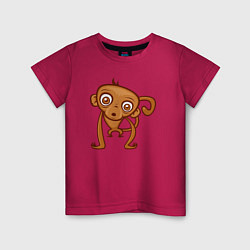 Детская футболка Удивлённая обезьянка