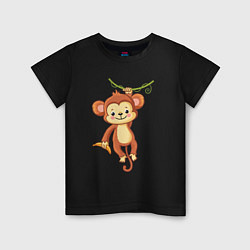 Детская футболка Мартышка на лиане