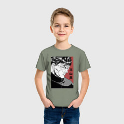 Футболка хлопковая детская Ханаяма, цвет: авокадо — фото 2