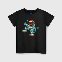 Детская футболка Обезьянка космонавт
