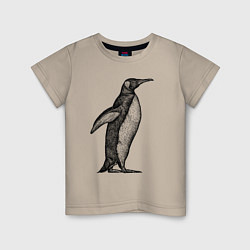 Детская футболка Пингвин сбоку