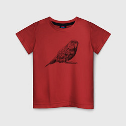 Детская футболка Любопытный попугай