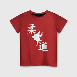 Детская футболка Дзюдо - иероглифы