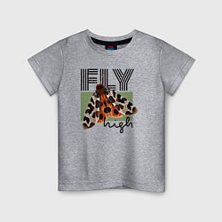 Детская футболка Fly high moth