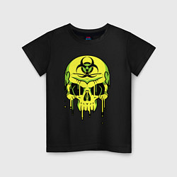 Детская футболка Biohazard skull