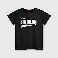 Детская футболка Biathlon - снайпер