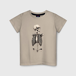 Детская футболка Улыбающийся скелет