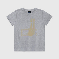 Футболка хлопковая детская Rock life, цвет: меланж