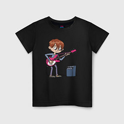 Детская футболка Мальчик с гитарой